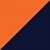 XS / Orange/Navy