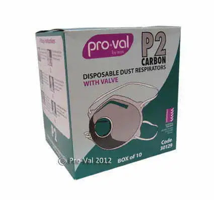 P2 Disposable Dust Masks Carbon Lined with Valve Box-10