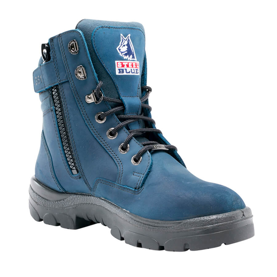 Steel Blue Southern Cross Zip Safety Boot TPU Sole