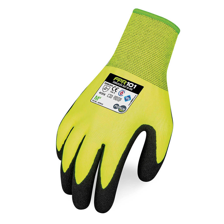 Force360 Coolflex AGT Hi Vis Nitrile Glove