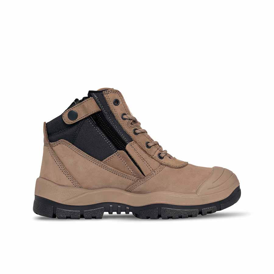 Mongrel 461 Lace Up Zip Side Ankle Scuff Cap Safety Boot