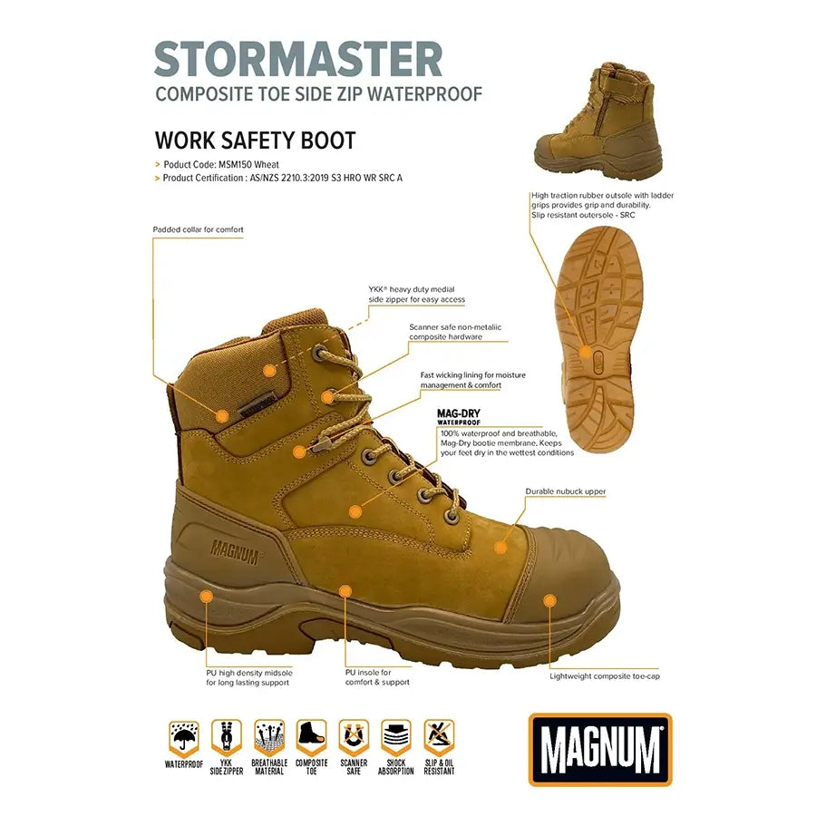 Magnum MSM150 Storm Master Waterproof Safety Boot