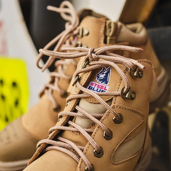 Steel Blue Parkes Zip Safety Boot w. Scuff Cap TPU