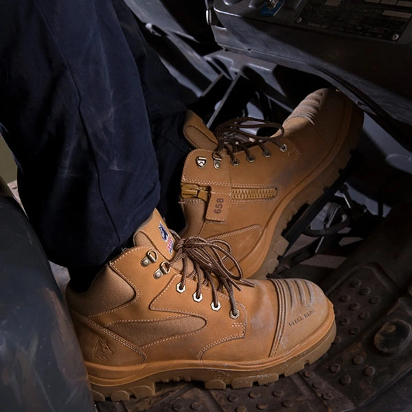 Steel Blue Parkes Zip Safety Boot w. Scuff Cap TPU