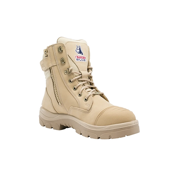 Steel Blue Southern Cross Zip Safety Boot w. Scuff Cap TPU