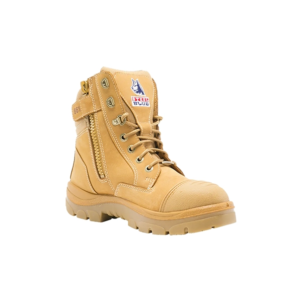 Steel Blue Southern Cross Zip Safety Boot w. Scuff Cap TPU