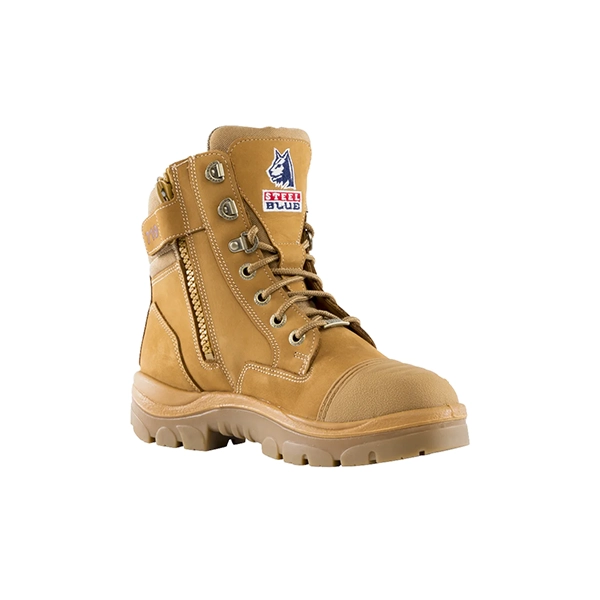 Steel Blue Southern Cross Zip Ladies Safety Boot w. Scuff Cap