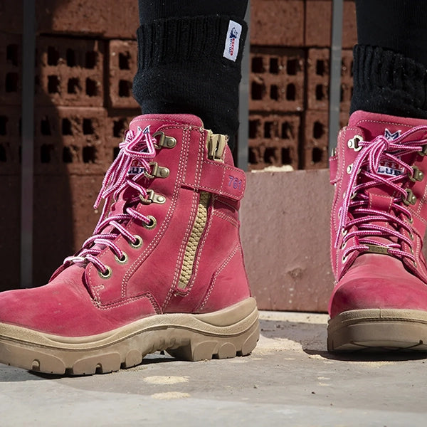 Steel Blue Southern Cross Zip Ladies Safety Boot TPU