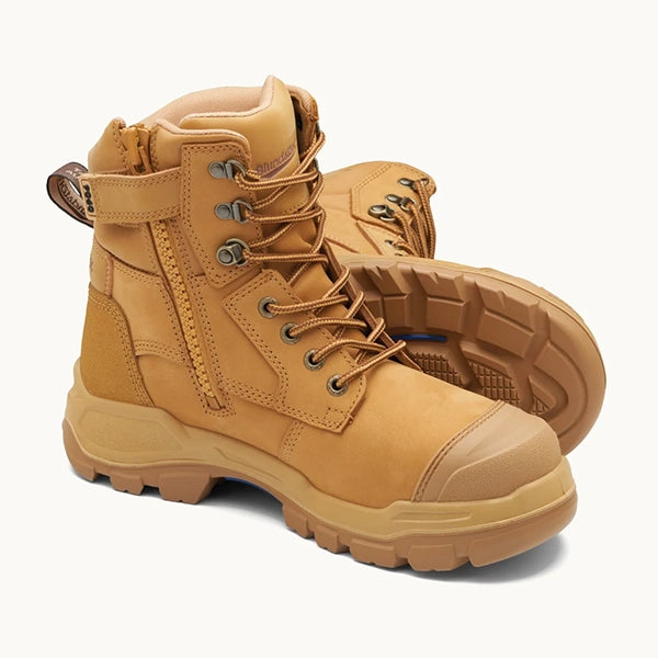 Blundstone 9060 RotoFlex Water-Resistant Nubuck PU/R 150mm Zip Sided Safety Boot