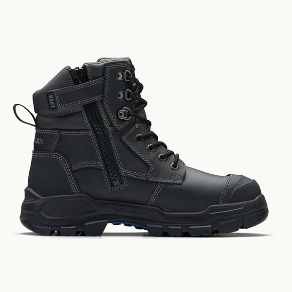 Blundstone 9061 RotoFlex Water-Resistant Platinum Leather PU/R 150mm Zip Sided Safety Boot