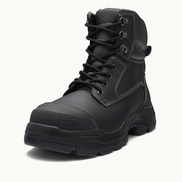 Blundstone 9061 RotoFlex Water-Resistant Platinum Leather PU/R 150mm Zip Sided Safety Boot