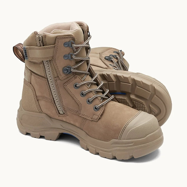 Blundstone 9063 RotoFlex Water-Resistant Nubuck PU/R 150mm Zip Sided Safety Boot