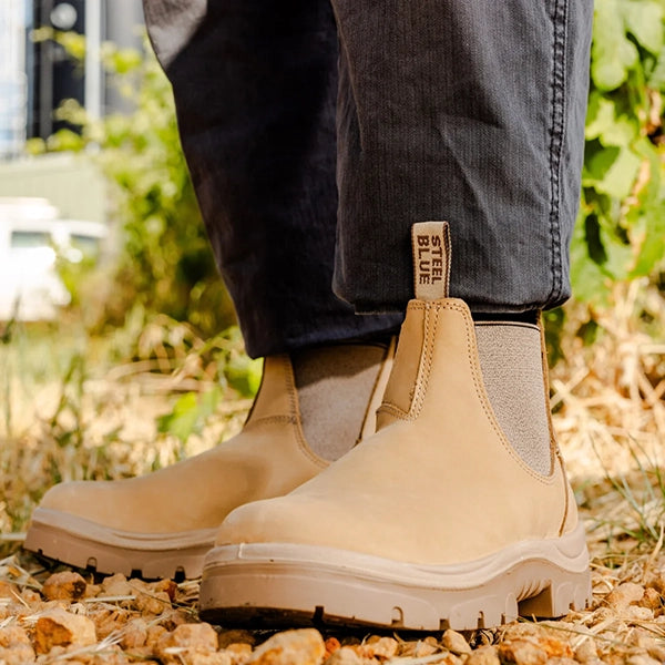 Steel Blue Hobart Elastic Sided Safety Boot TPU Sole