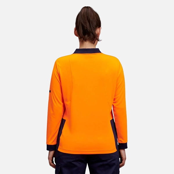 K44730 Womens Hyperfreeze Hi Vis L/S Polo