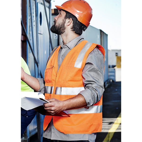 ZV998 Syzmik Unisex Hi Vis Full Zip Lightweight Vest