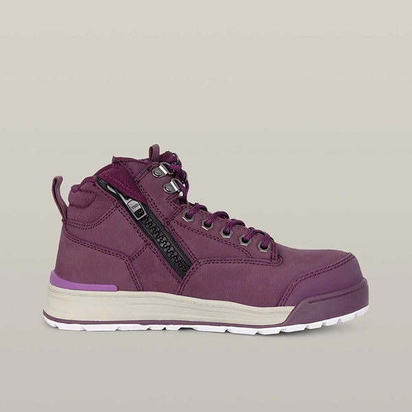 Y60250 Ladies Lace/Zip Ankle Safety Boot