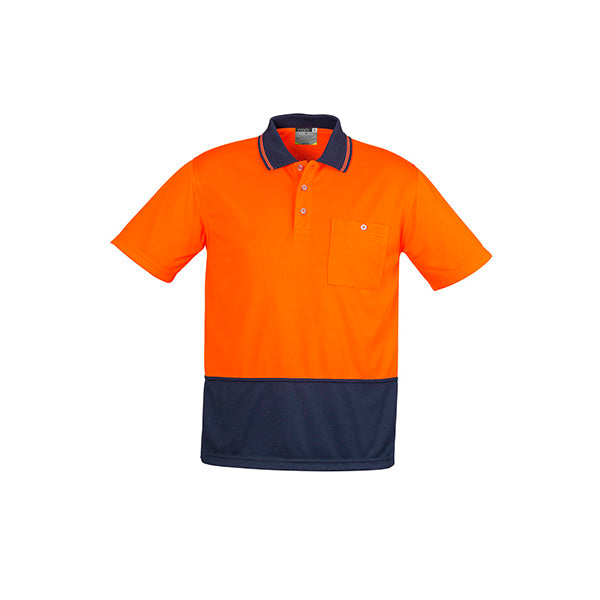 ZH231 Syzmik Unisex Hi Vis Basic Spliced Short Sleeve Polo