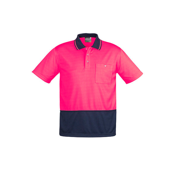 ZH231 Syzmik Unisex Hi Vis Basic Spliced Short Sleeve Polo