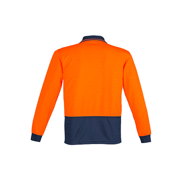 ZH232 Syzmik Unisex Hi Vis Basic Spliced Long Sleeve Polo