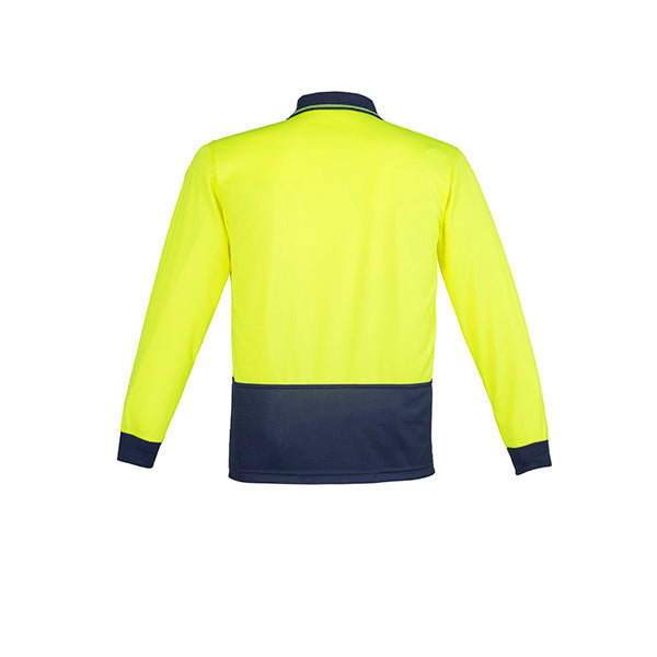ZH232 Syzmik Unisex Hi Vis Basic Spliced Long Sleeve Polo