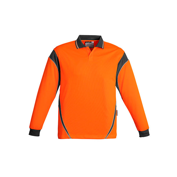 ZH249 Syzmik Hi Vis Aztec Long Sleeve Polo