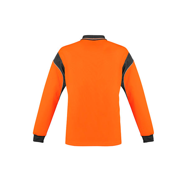 ZH249 Syzmik Hi Vis Aztec Long Sleeve Polo