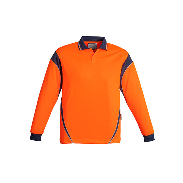 ZH249 Syzmik Hi Vis Aztec Long Sleeve Polo