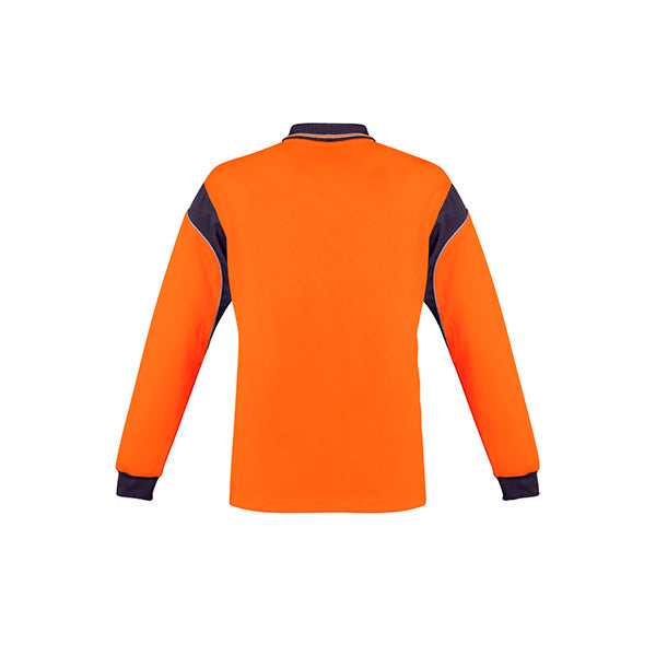 ZH249 Syzmik Hi Vis Aztec Long Sleeve Polo