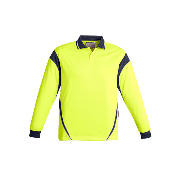 ZH249 Syzmik Hi Vis Aztec Long Sleeve Polo