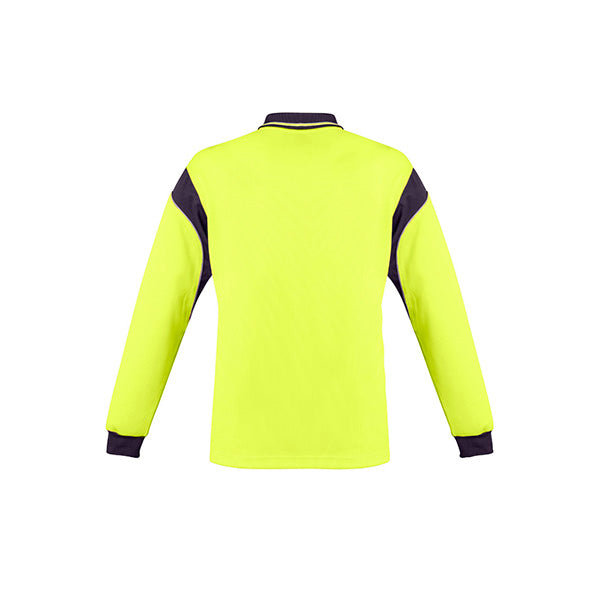 ZH249 Syzmik Hi Vis Aztec Long Sleeve Polo