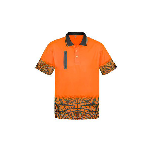 ZH300 Syzmik Hi Vis Tracks Short Sleeve Polo
