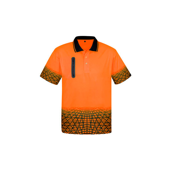 ZH300 Syzmik Hi Vis Tracks Short Sleeve Polo