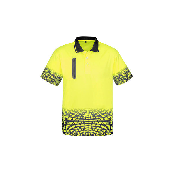 ZH300 Syzmik Hi Vis Tracks Short Sleeve Polo