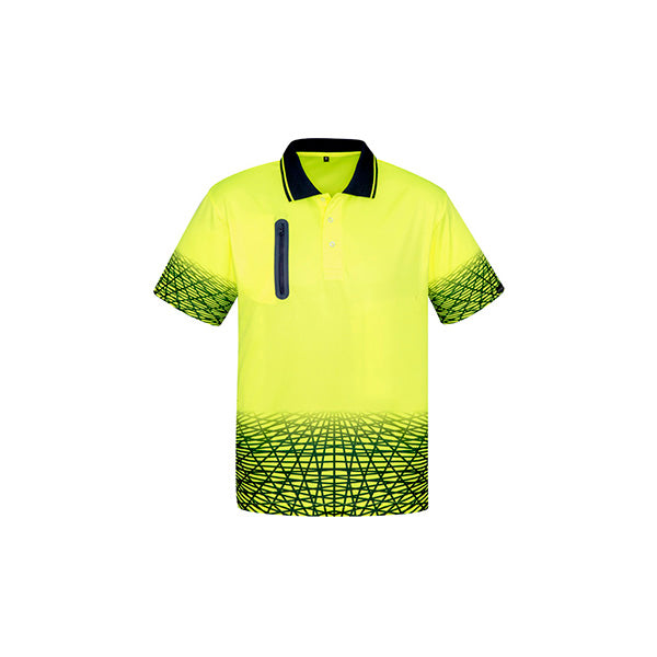 ZH300 Syzmik Hi Vis Tracks Short Sleeve Polo