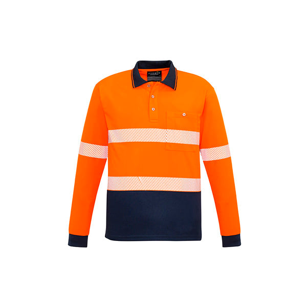 ZH530 Syzmik Unisex Hi Vis Segmented Tape Long Sleeve Polo