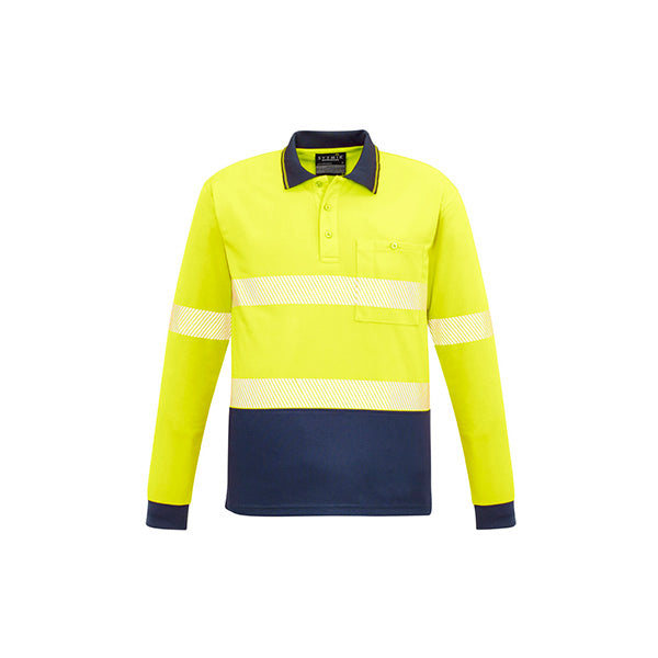 ZH530 Syzmik Unisex Hi Vis Segmented Tape Long Sleeve Polo