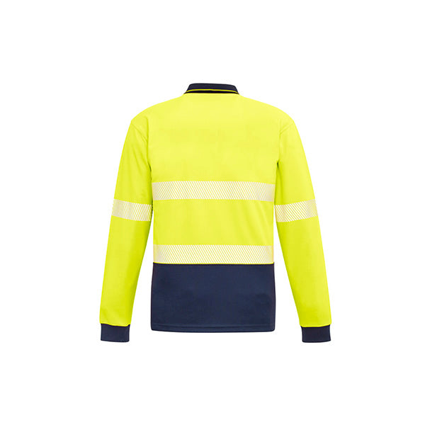 ZH530 Syzmik Unisex Hi Vis Segmented Tape Long Sleeve Polo