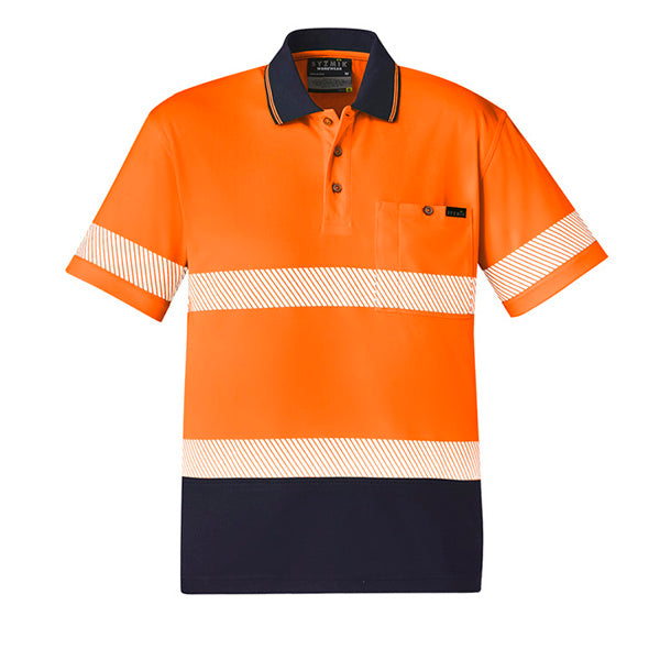 ZH535 Syzmik Unisex Hi Vis Segmented Tape Short Sleeve Polo