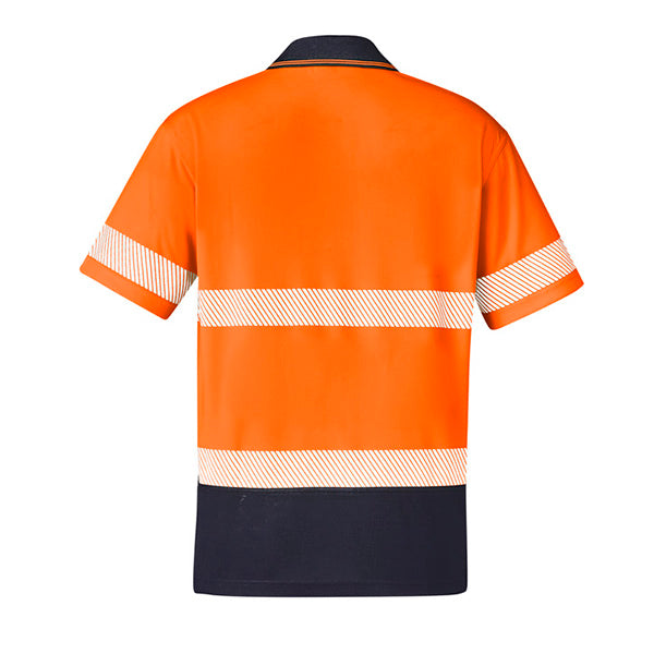 ZH535 Syzmik Unisex Hi Vis Segmented Tape Short Sleeve Polo