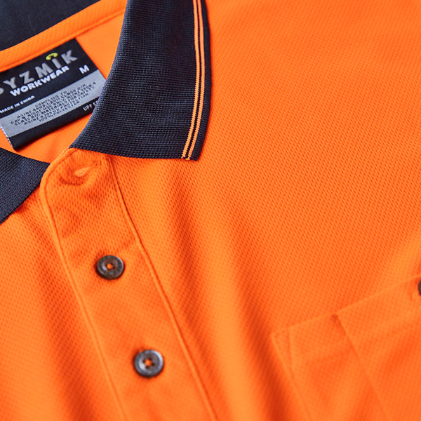 ZH535 Syzmik Unisex Hi Vis Segmented Tape Short Sleeve Polo