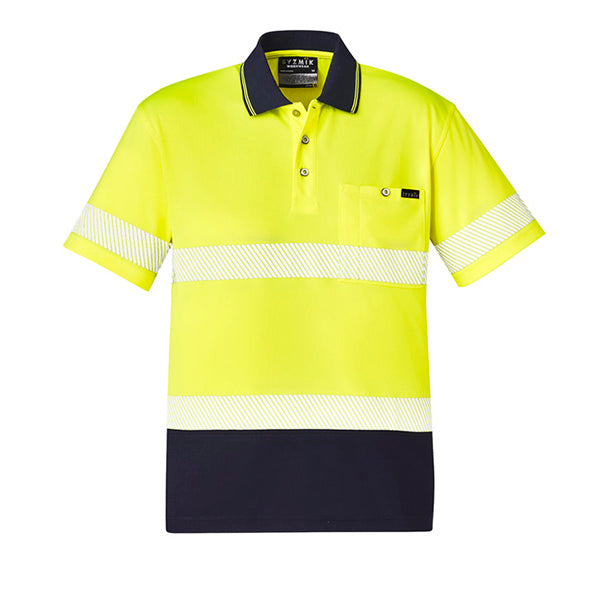 ZH535 Syzmik Unisex Hi Vis Segmented Tape Short Sleeve Polo