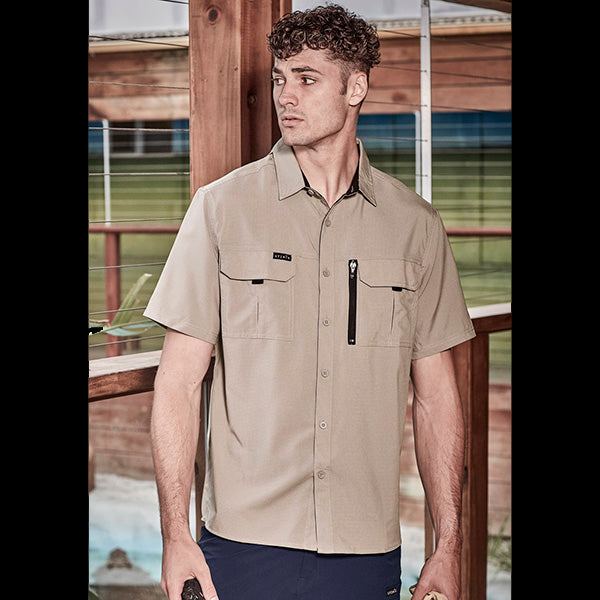 ZW465 Syzmik Mens Outdoor Short Sleeve Shirt