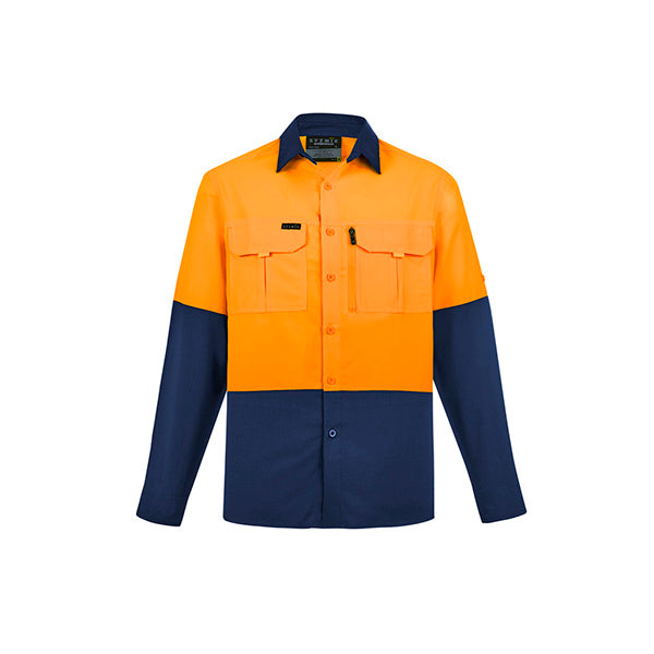 ZW468 Syzmik Mens Hi Vis Outdoor Long Sleeve Shirt