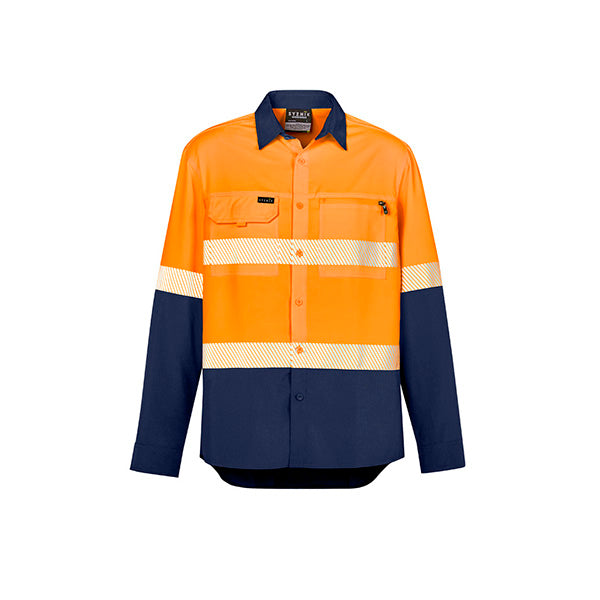 ZW470 Syzmik Mens Taped Hi Vis Outdoor Long Sleeve Shirt