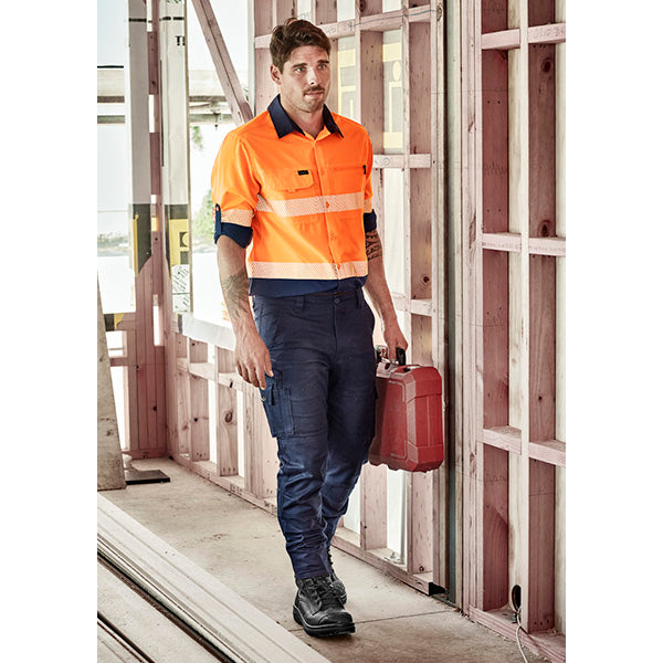 ZW470 Syzmik Mens Taped Hi Vis Outdoor Long Sleeve Shirt