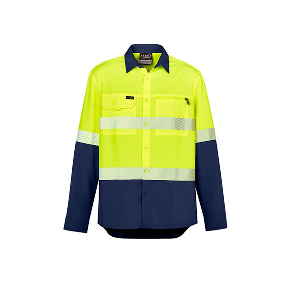 ZW470 Syzmik Mens Taped Hi Vis Outdoor Long Sleeve Shirt