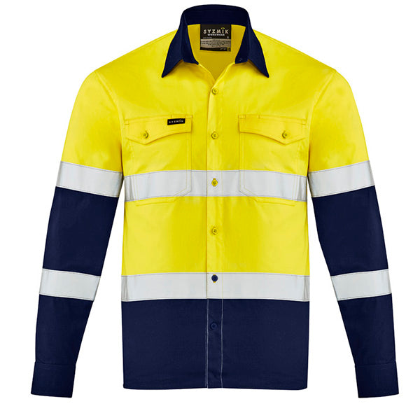 ZW520 Syzmik Mens Lightweight Hi Vis Bio Motion Taped Shirt