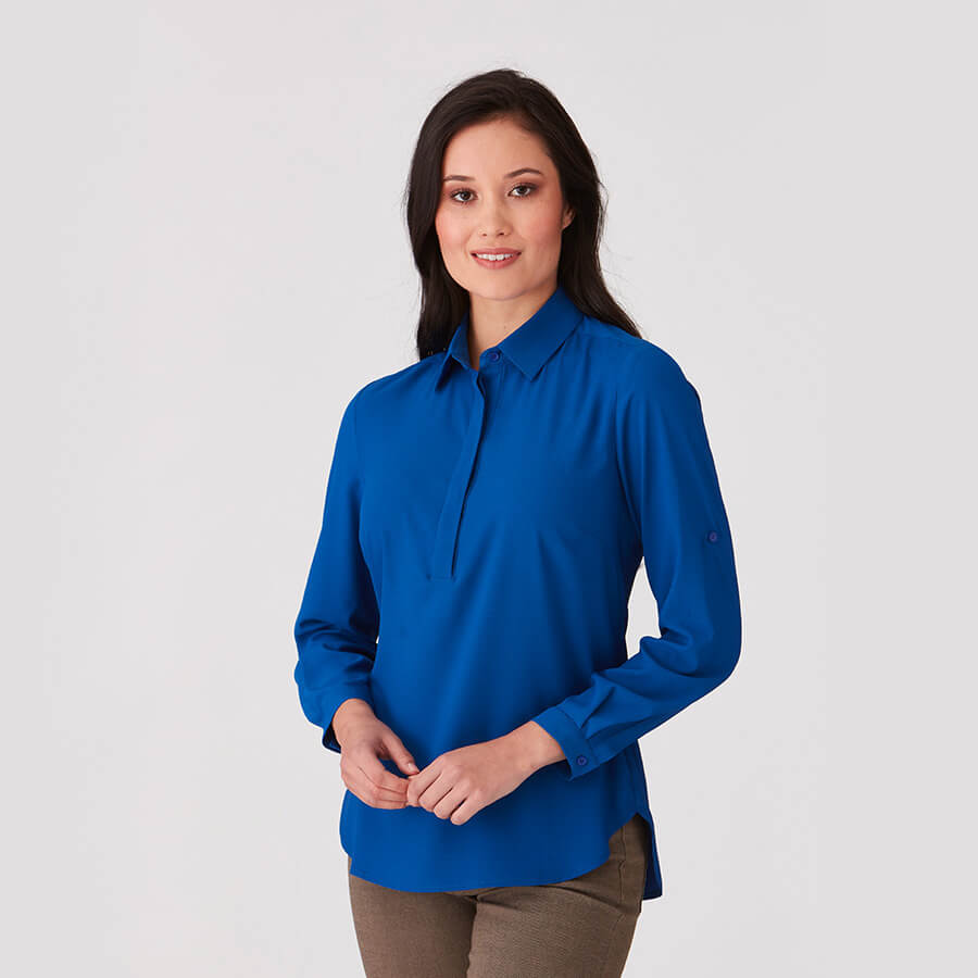 City Collection Meghan Long Sleeve Blouse