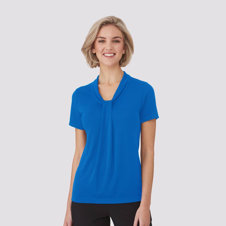 City Collection Pippa Knit Short Sleeve Blouse