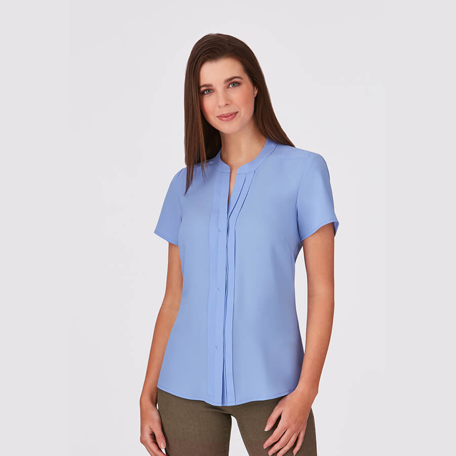 City Collection Envy Short Sleeve Blouse